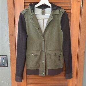 REI Green and Black Varsity Jacket